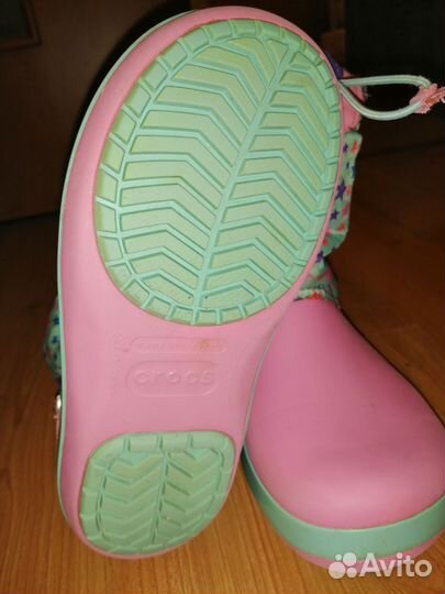 Crocs сапоги на девочку