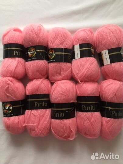 Пряжа нитки для вязания разные новые много