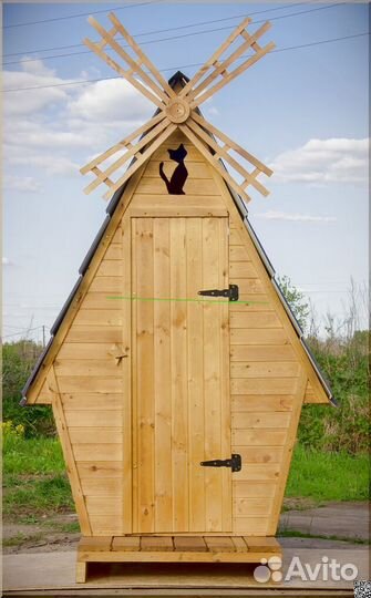 Уличный туалет деревянный BAG340