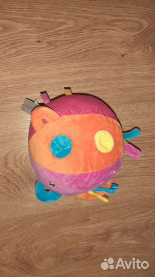 Мяч плюшевый-погремушка