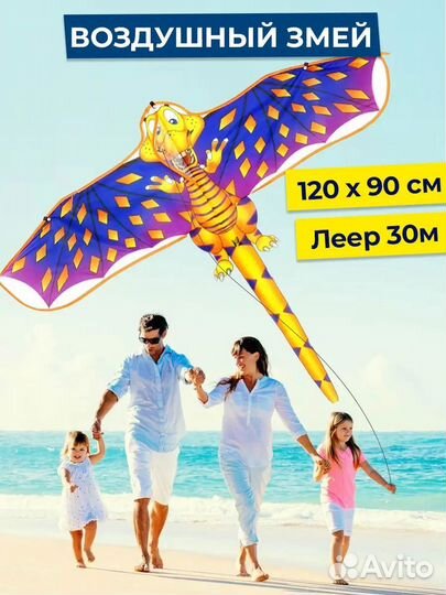 Большой детский воздушный змей 
