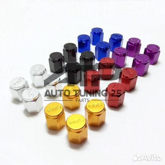 Колпачки на ниппеля - Rays (зеленый)