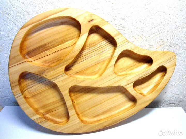 Менажница деревянная, резная