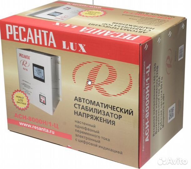 Стабилизатор напряжения серии LUX ресанта асн-8000