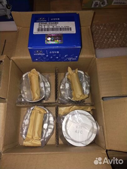 Поршни 1,4 G4LC 2304103AA2 стд и +0,25