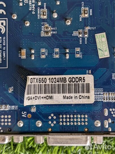 Видеокарта GTX 650