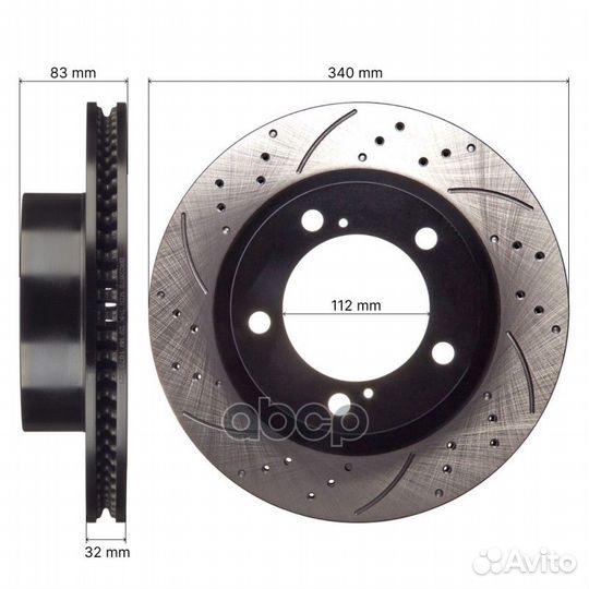 Диск тормозной BR0267S avantech