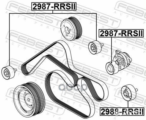 Ролик обводной подходит для land rover range rover