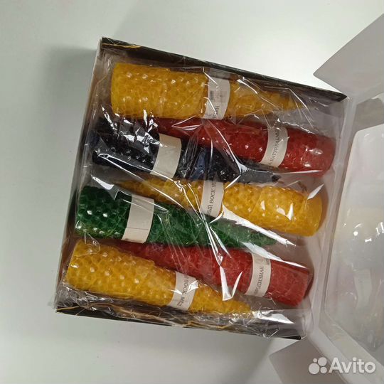 Свечи из вощины с натуральными эфирными маслами