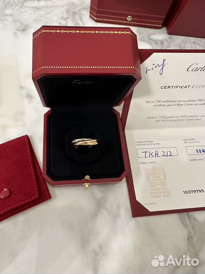 Cartier trinity кольцо