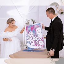 Потрет по фото блестками, Дрезна