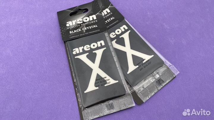 Освежитель воздуха 2 шт Areon X Black Crystal