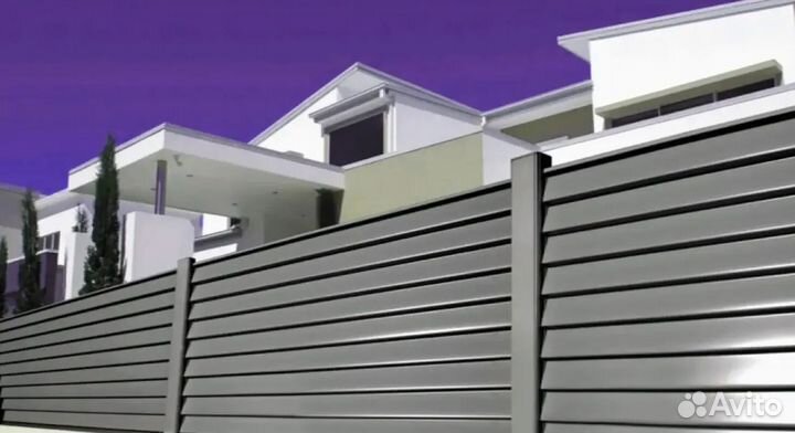 Заборы жалюзи под ключ