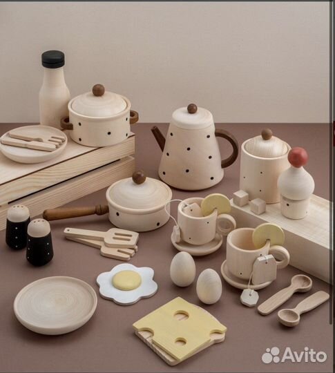 Деревянная посудка ручной работы