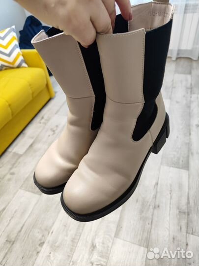 Полусапоги женские зимние натуральная кожа 38