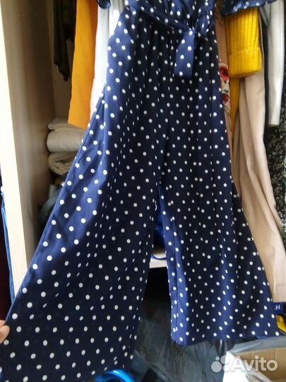 Комбинезон летний в горошек