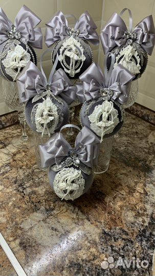 Новогодние шары ручной работы