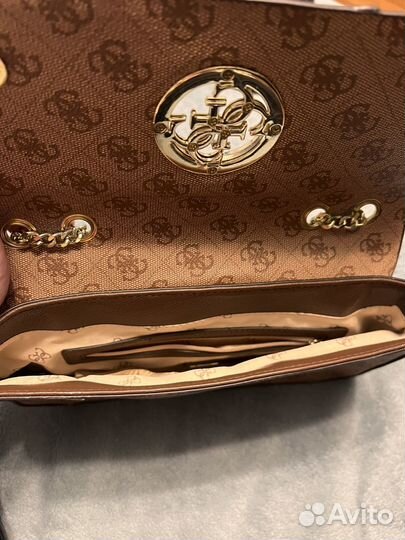 Сумка женская guess бежевая