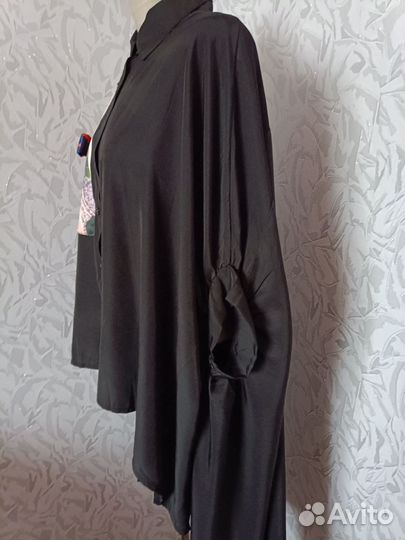 Блузка тренч большого размера