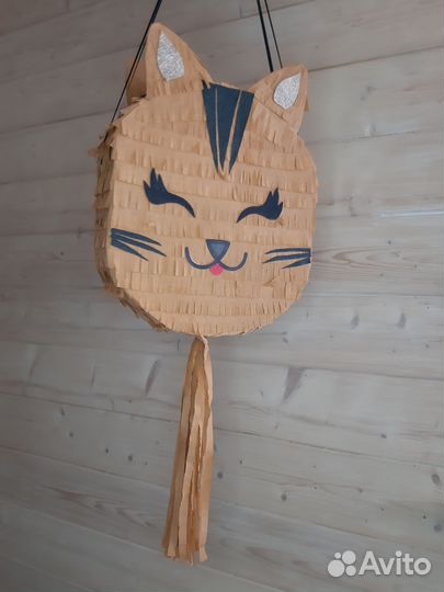 Пиньята рыжий котик