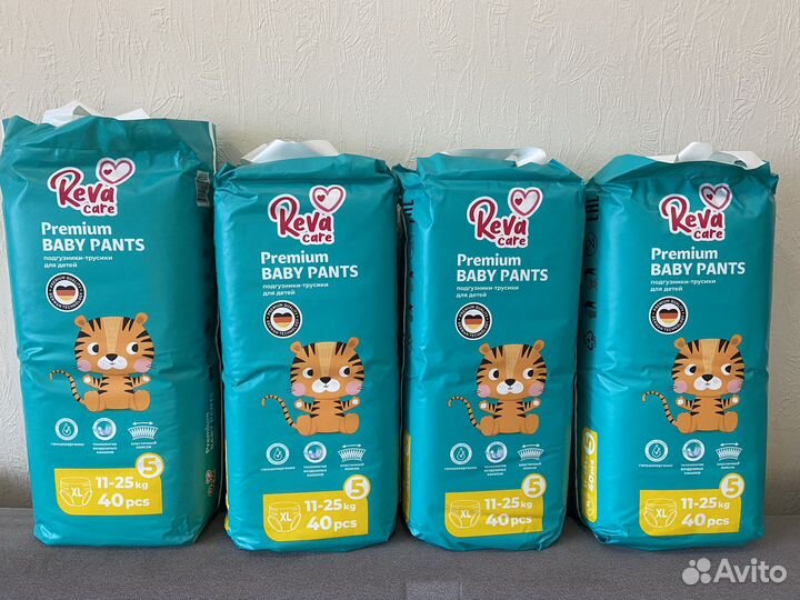 Подгузники-трусики Reva care L, XL