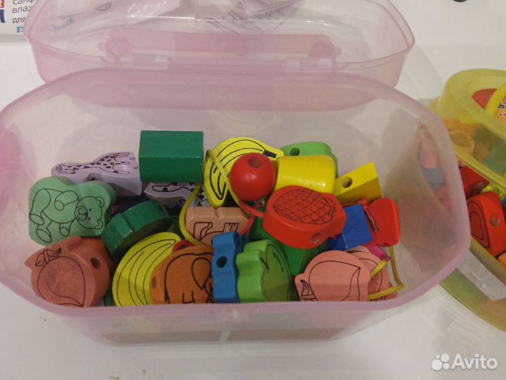 Деревянные бусы игрушка