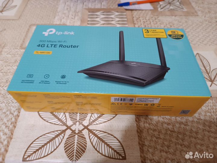 Wi-Fi роутер TP-link TL-MR100 4g модем