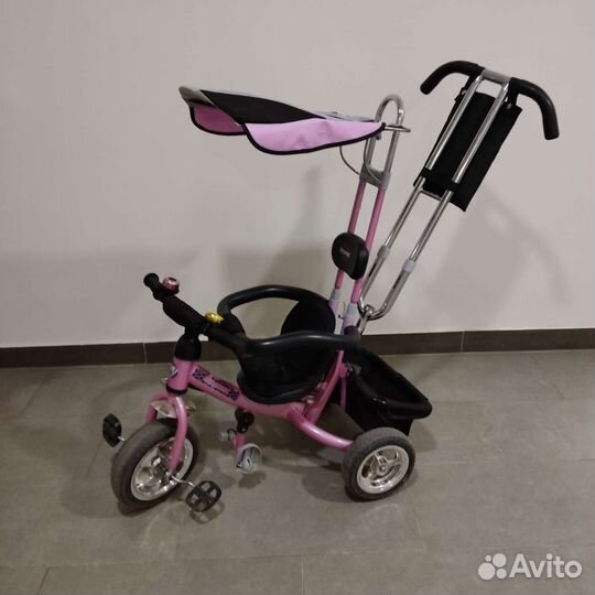 Велосипед трёхколёсный с родительской ручкой