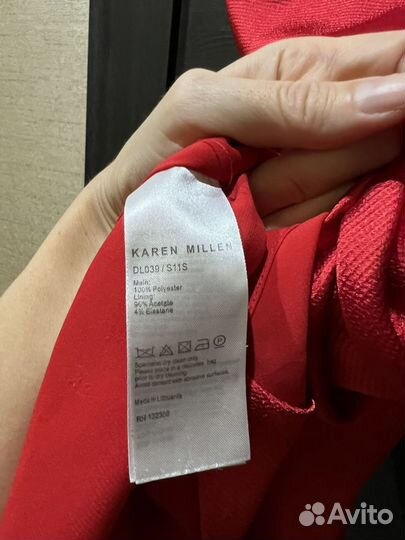 Вечернее красное платье karen millen