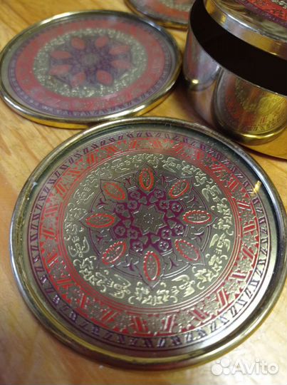 Старинный набор подставок bayer Германия