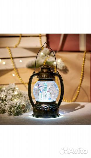 Фонарь декоративный светодиодный новогодний