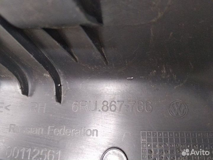 Обшивка стойки задняя правая Volkswagen Polo седан