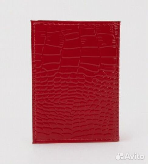 Визитница, 36 карт, кожа красный Россия