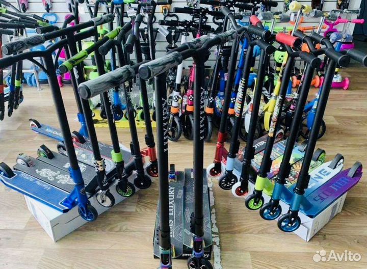 Трюковые самокаты. Ассортимент