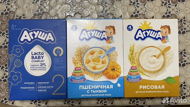 Детская сухая адаптированная смесь каша Агуша