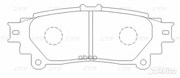 Колодки задние lexus RX III 270-450 2009- CTR