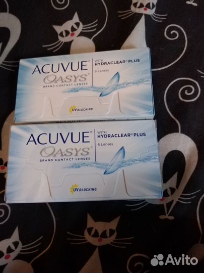 Линзы контактные -1 и -1.25 на 3мес упоковка