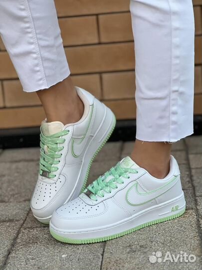 Кроссовки Nike Air Force White Green