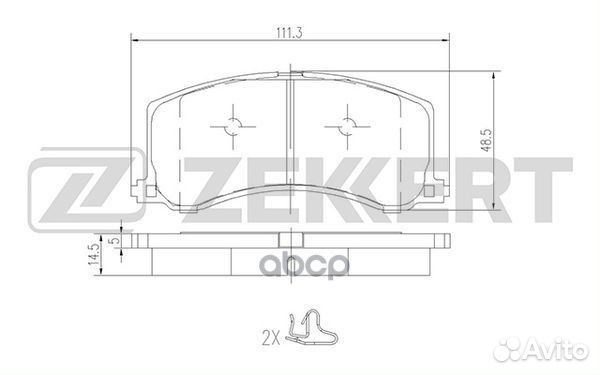 Колодки торм. диск. передн. Suzuki Baleno (EG)