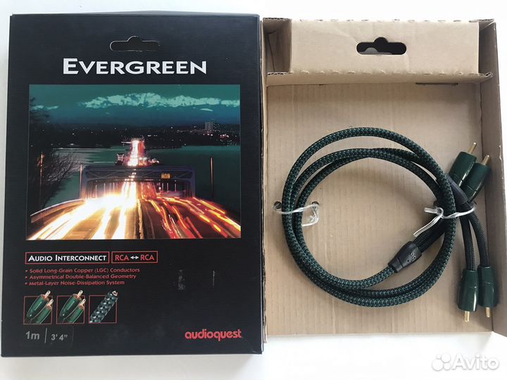 Кабель межблочный Audioguest Evergreen 1m