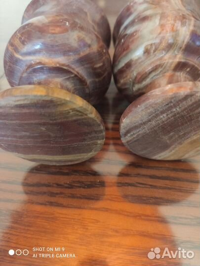 Рюмки из оникса 3 шт