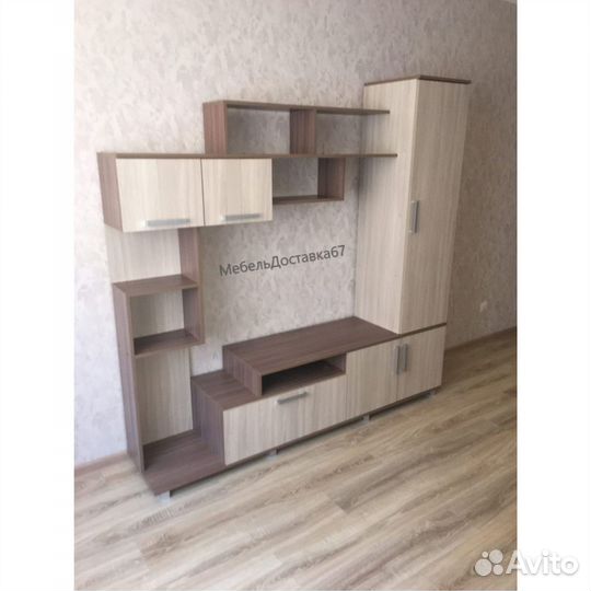 Стенка Диско шимо темный/светлый, наличие