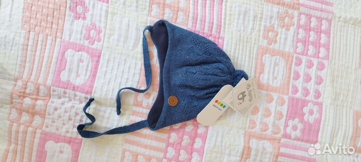 Демисезонная шапка для мальчика 42-44. Новая