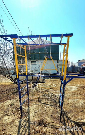 Уличный sport комплекс, тренажер, качели гнездо