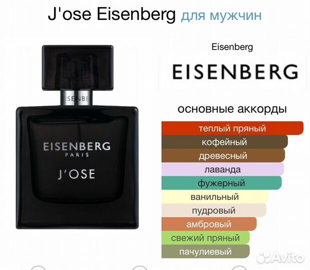 Eisenberg J'ose for Homme 100 мл