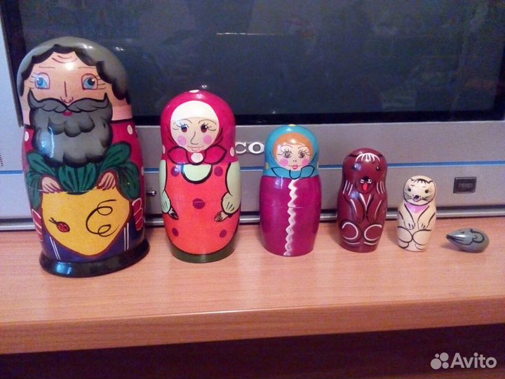 Деревянные персонажи-репка