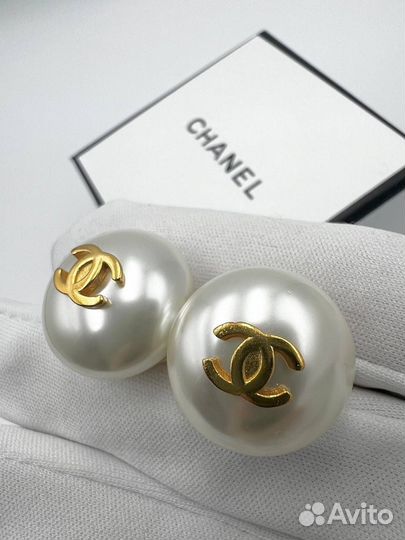 Chanel серьги пусеты классика