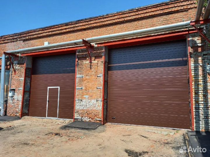 Гаражные секционные ворота дорхан