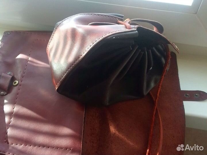 Подсумок кожаный ручной работы