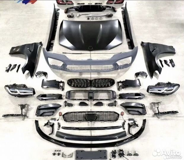 Обвес на bmw f10 на g30 рейсталинг комплект